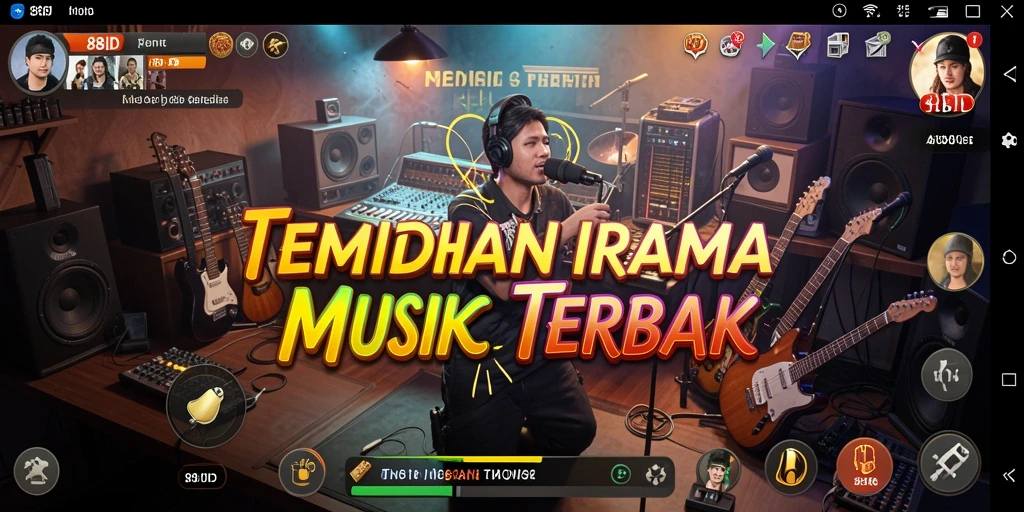 Screenshot gameplay 88ID dengan antarmuka musik yang menarik.