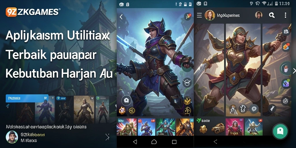 Tampilan aplikasi 9ZKGAMES yang sederhana dan fungsional.