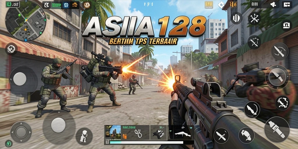 Tangkapan layar gameplay TPS ASIA128 yang mendebarkan.