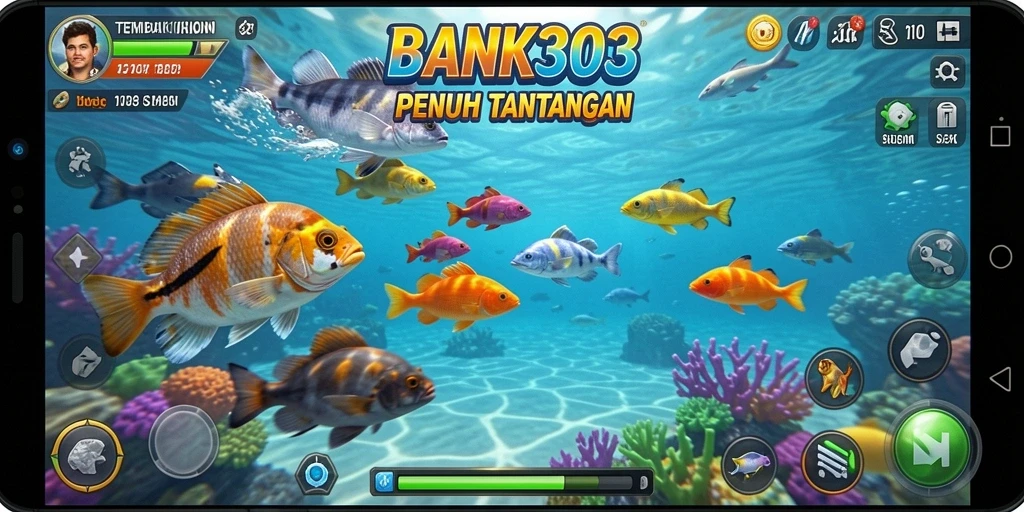 Tampilan gameplay menarik dari BANK303 dengan aksi tembak ikan.