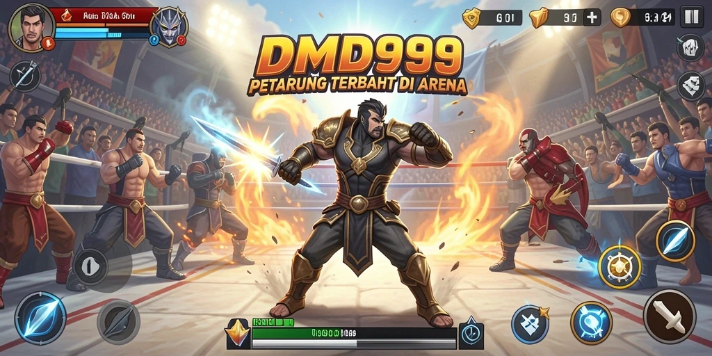 Tampilan pertarungan epik di DMD999 dengan aksi mendebarkan.