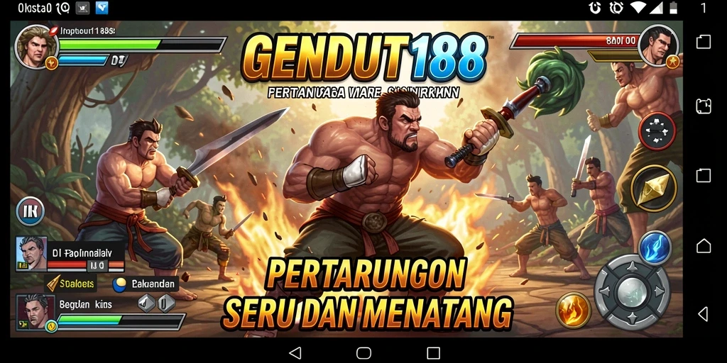 Gameplay seru di GENDUT188 dengan pertarungan penuh aksi.