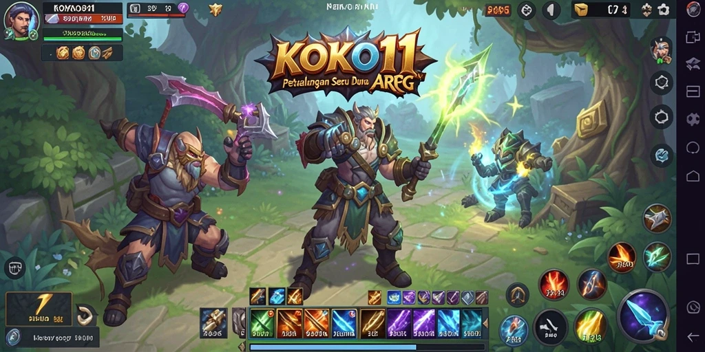 Tampilan gameplay ARPG KOKO11 yang seru dan mendebarkan.
