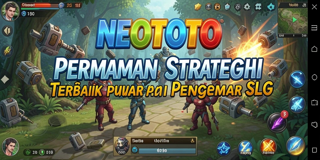 Screenshot NEOTOTO menampilkan aksi strategi dengan grafis yang menawan.