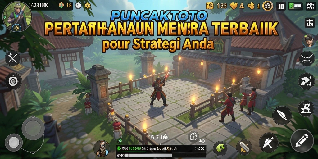 Gameplay seru PUNCAKTOTO dalam Tower Defense.