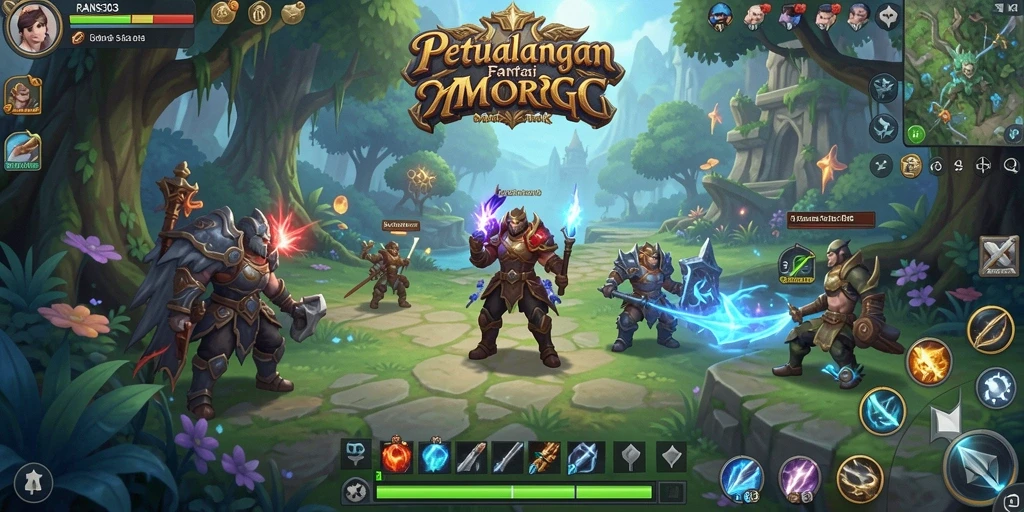 Tampilan gameplay RANS303 yang memukau di saat bertarung.