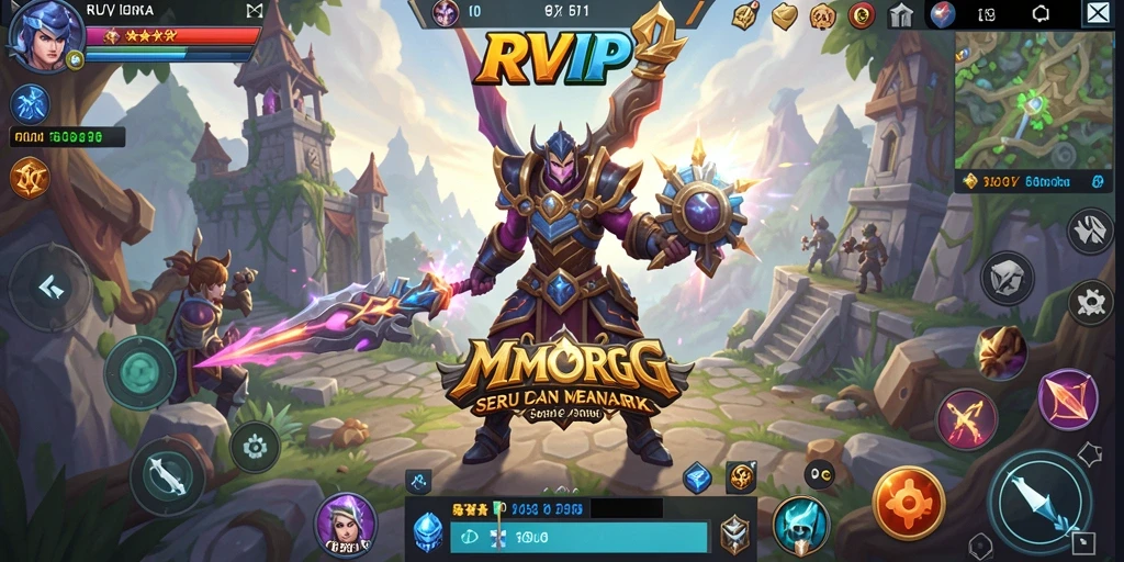 Gameplay menarik RVIP dengan karakter yang beraksi di dunia fantasi.