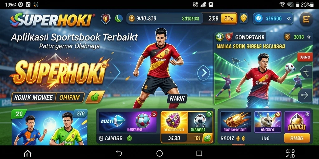 Tampilan antarmuka SUPERHOKI yang menarik saat memasang taruhan.