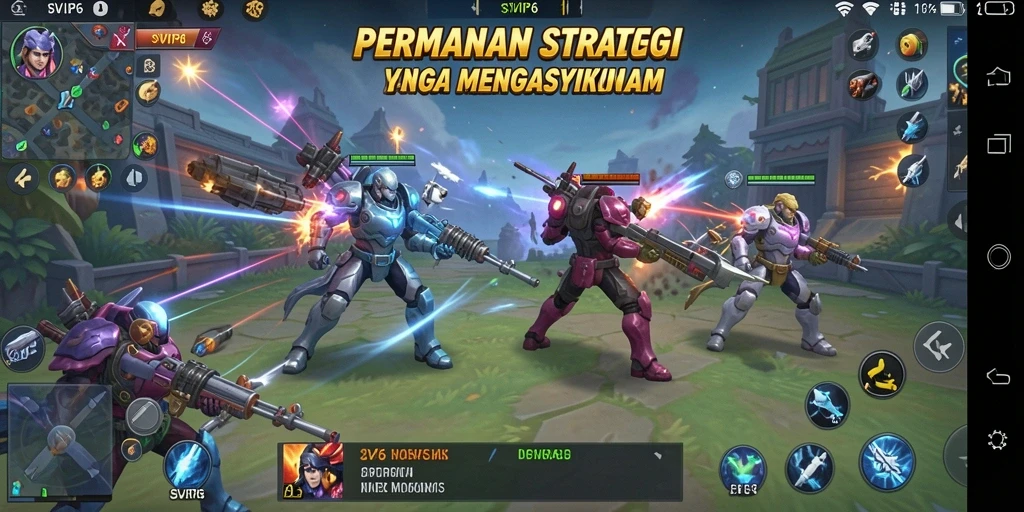 Tampilan gameplay SVIP6 yang menarik dan penuh aksi strategis.
