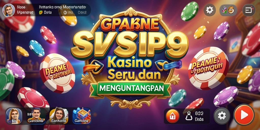 Screenshot SVIP9 menampilkan gameplay Kasino yang mendebarkan dan interaktif.