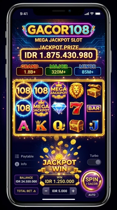 Tampilan antarmuka pengguna gacor108 yang sederhana dan menarik.